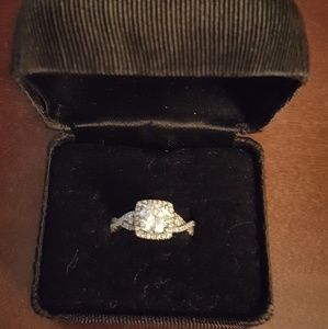 Sterling Silver Engagement Ring